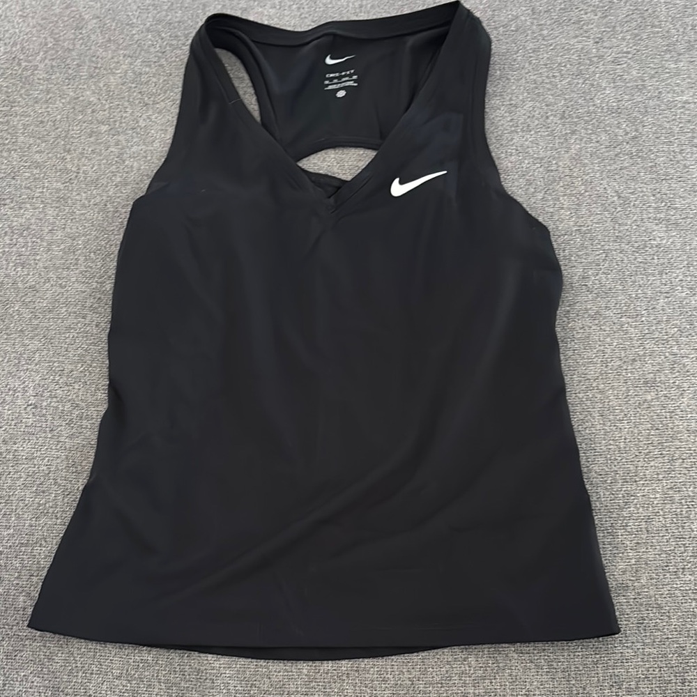 🚫SOLD🚫Nike Black Sports Tank with White Logo